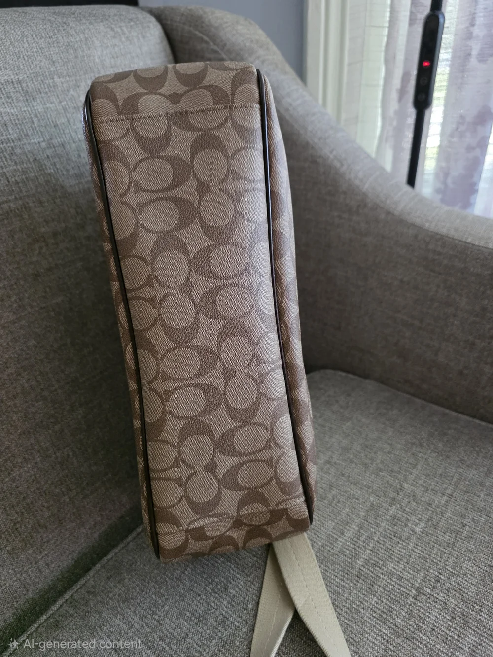 Coach Signature Large Messenger Crossbody Diaper Bag Brown F18378 - Excellent!